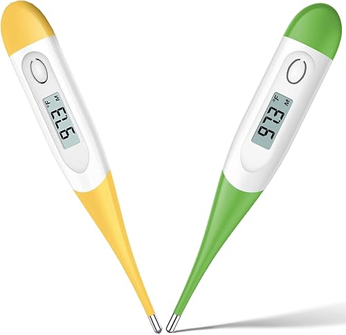 Paquete de termómetro oral digital para adultos, termómetro digital para fiebre