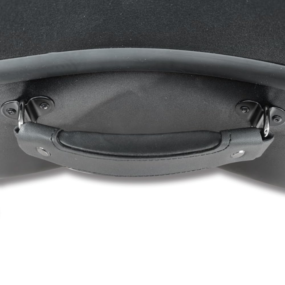 Estuche rígido para Violonchelo 4/4, tamaño Completo con Ruedas, Materiales compuestos ABS de aviación, Caja de Violonchelo Duradera y Resistente, asa integrada con Correas traseras, imperme