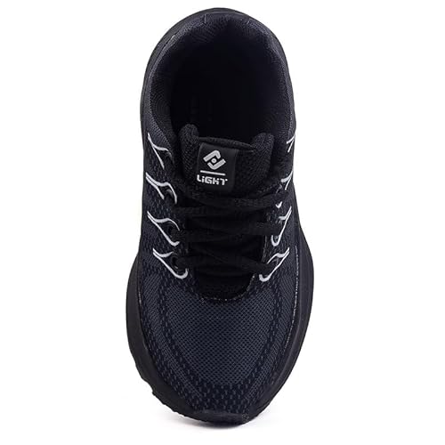 Tenis Infantil De Amarrar Meninos Leve Desenhos LIGHT + Oculos Relogio (29, Preto)