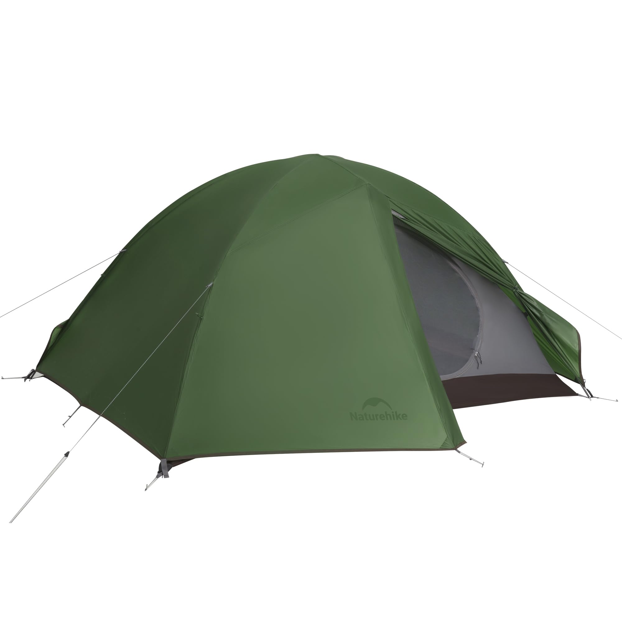 Naturehike Cloud Creek - Tenda da campeggio per 2 persone, ultraleggera, in alluminio 7001, protezione solare e impermeabile, per escursioni, avventure all'aperto (verde foresta/2 persone)