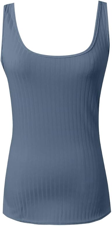 Amazon.com: Camiseta sexy de moda para mujer Coss diseño sin mangas de  color sólido algodón halter Tops : Ropa, Zapatos y Joyería