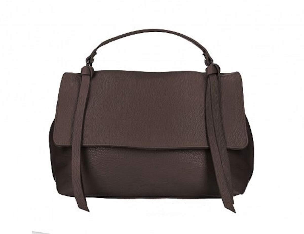Borsa a Mano In Vera Pelle Martellata modello CRISTINA 34x24x12cm Made In Italy