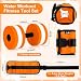 Hollowfly Water Aerobics Set, 4 Piece Pool Exercise Kit (2 Aquatic Dumbbells + 2 Ankle/wrist Weights), EVA Foam, Low-impact Workout(Orange,1lb)