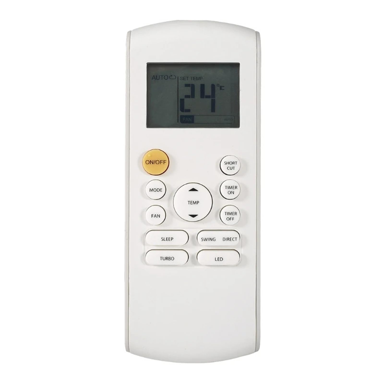 Genterun One Color Air Conditioner Remote Control Replacement，Compatible For Midea， Rg57b/Bge Rg57a2/Bgef Household Appliances Air Conditioning Controller