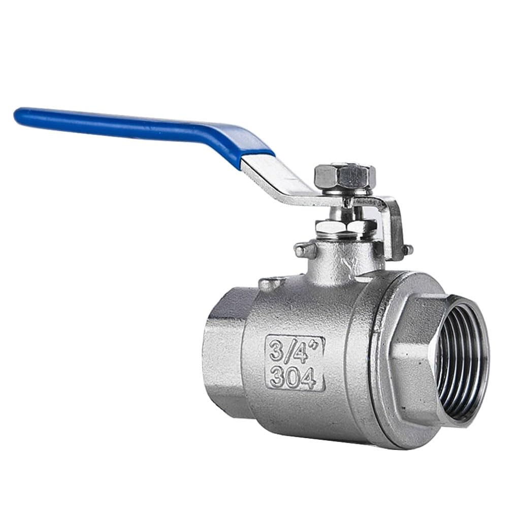 Valvola a Sfera a 3 Vie in Acciaio Inossidabile, 1PCS in Acciaio Inox 1/4 "3/8" 1/2 "3/4" 1 "2 Pezzi Acqua Filettatura Femmina Interruttore della Valvola del Tubo DN8-DN40(1 inch)
