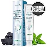 Pasta Blanqueadora de Dientes con Carbón Activado Aprilis | Libre de Flúor & Peróxido,...