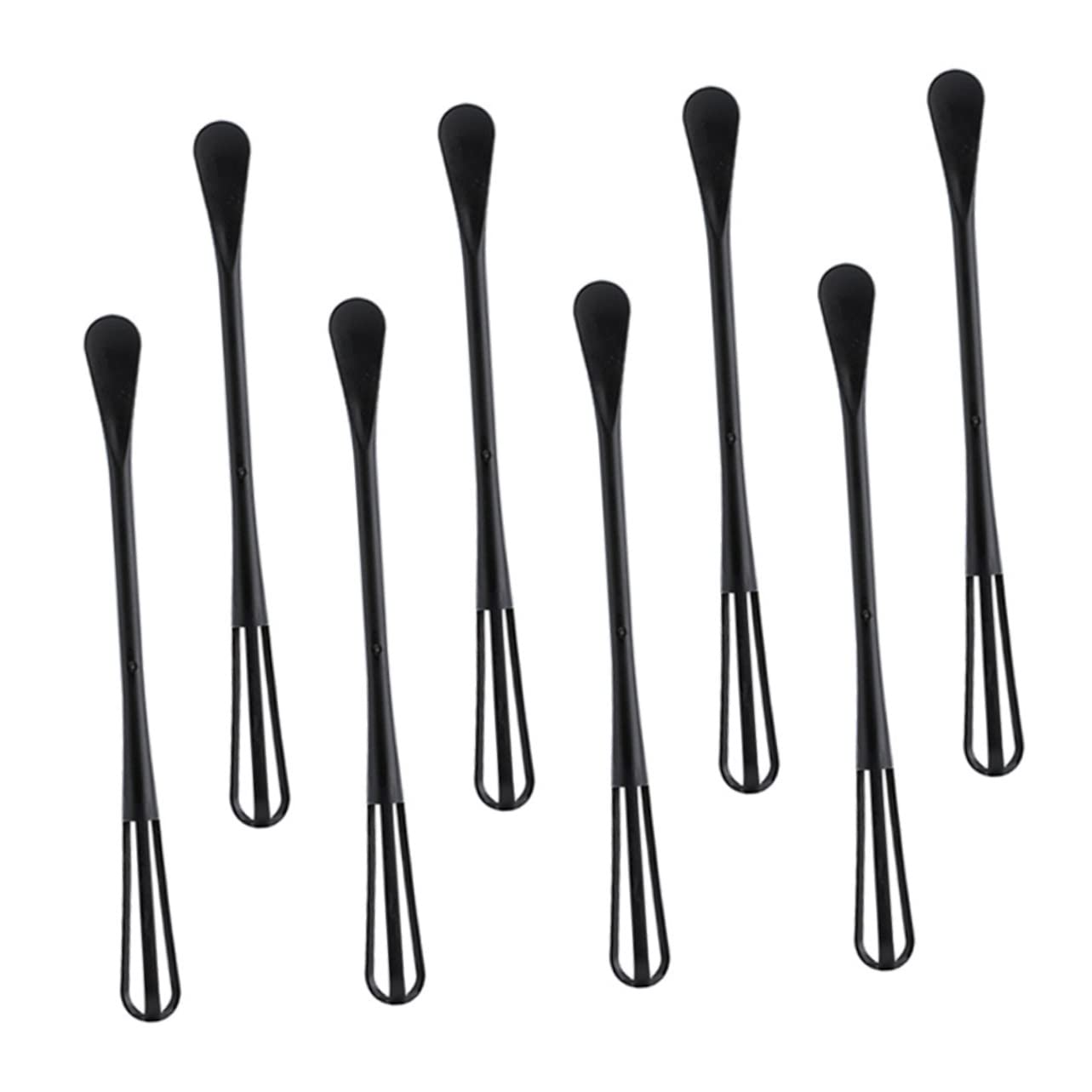 Anneome Food 8 pcs Gadgets Stick Black Sticks Hand in Cake Steel Utensil Wire Small Whisk Batters Whipping Beatersmini Flour Non Ingredients Tiny Dough Combining Honey Multipurpose Hand Mixer