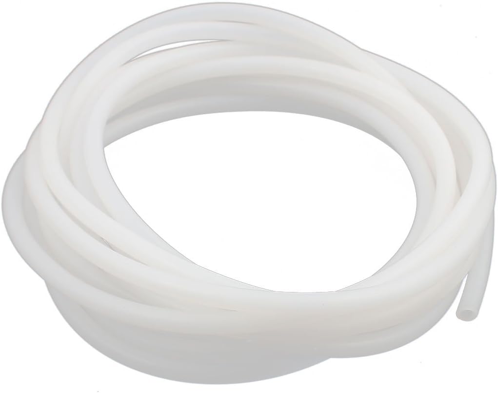 Aexit 4mm (Electrical equipment) x 7mm High Temp Resistant Flexible Silicone Tube Hose Pipe (90ry678qf245) 5M Length