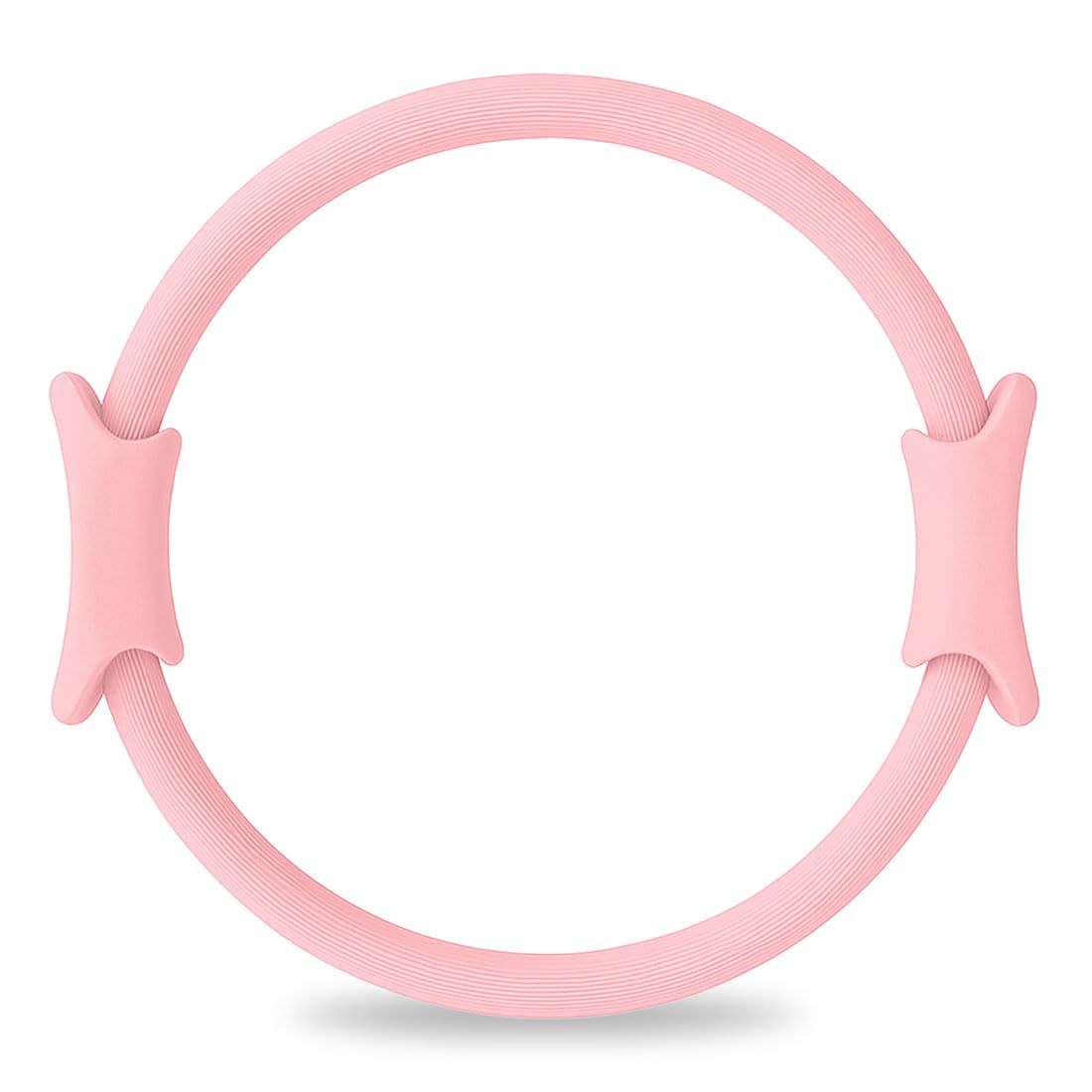 Anello Pilates 38 cm in Eva - Magic Circle Fitness per Tonificazione, Stretching e Recupero Muscolare - Attrezzo Pilates Leggero per Casa e Palestra - Rosa