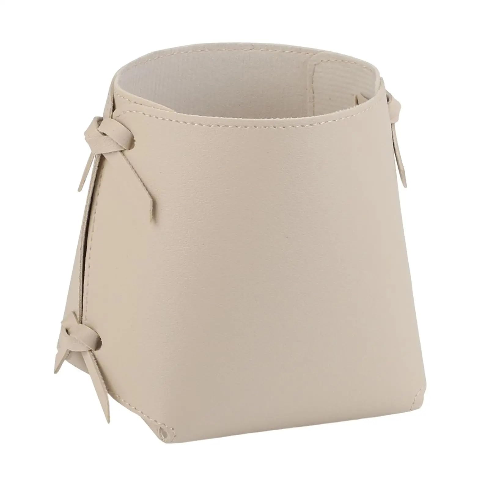 DHYUACN Pen Holder Desk Organizer Bag, Pencil Holder Container For Home Desktop Cabinet Bedroom Drawer Desk Pen Holder(Beige)
