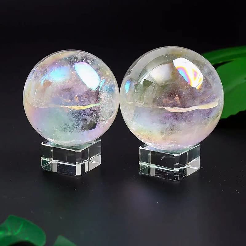 Esfera de cuarzo transparente decorativa para mesas de centro y meditación 4