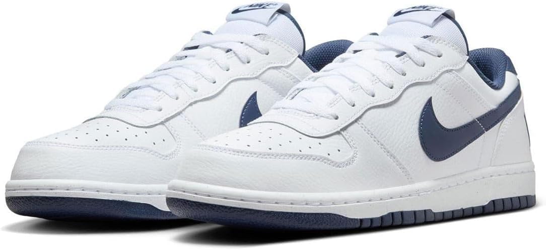 Кроссовки NIKE (Найк) BIG LOW BIG LOW белый / Темно-синий 355152-140, фото 5