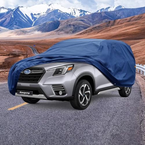 Image of Kaugung Heavy Duty SUV Cover Custom Fit for Subaru Forester (2009-2025),SUV Car Cover Waterproof All Weather with Anti-Theft Lock,Sun, Rain, Dust & Snow Protection.(USA Warehouse,Within 3-7 Days)