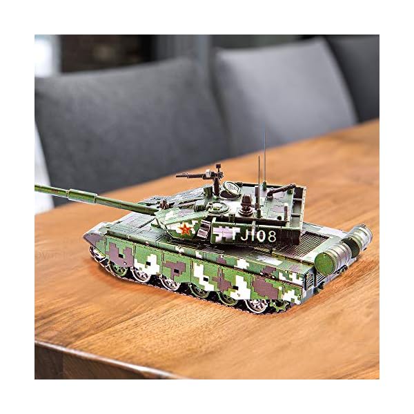 Piececool 3D Puzzle modellbausatz Erwachsene 3D Metall Puzzle für 99A Panzer Zubehörteile 233pcs – Bild 4
