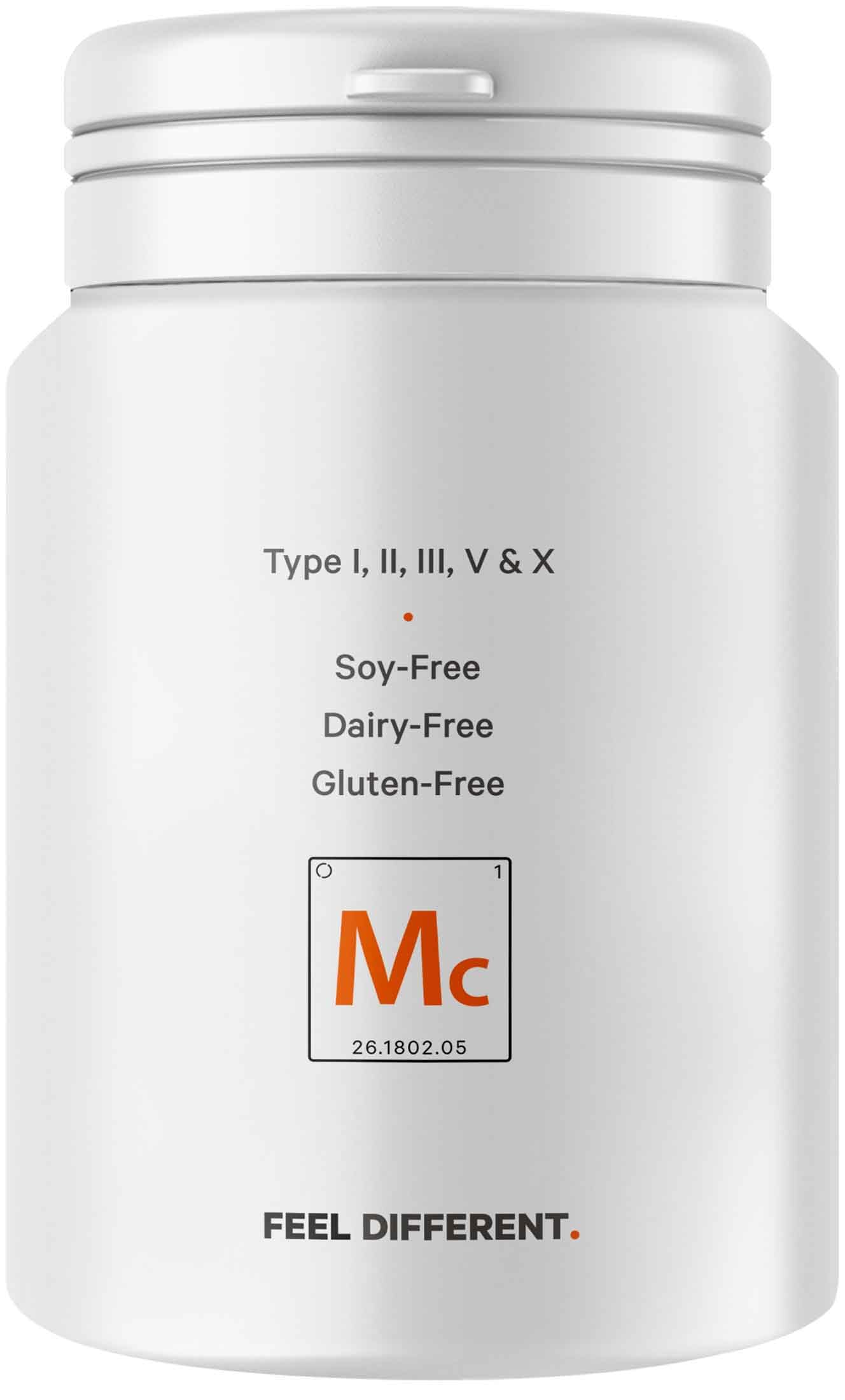 Codeage Capsules de peptides multicollagènes, supplément de collagène bovin hydrolysé et nourri à l'herbe avec ashwagandha et baies d'amla, collagène pour la peau, les cheveux, 90 gélules