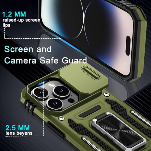 Coque iPhone 14 Pro DEERLAMN anti-choc avec cache caméra et protège-écran - 6
