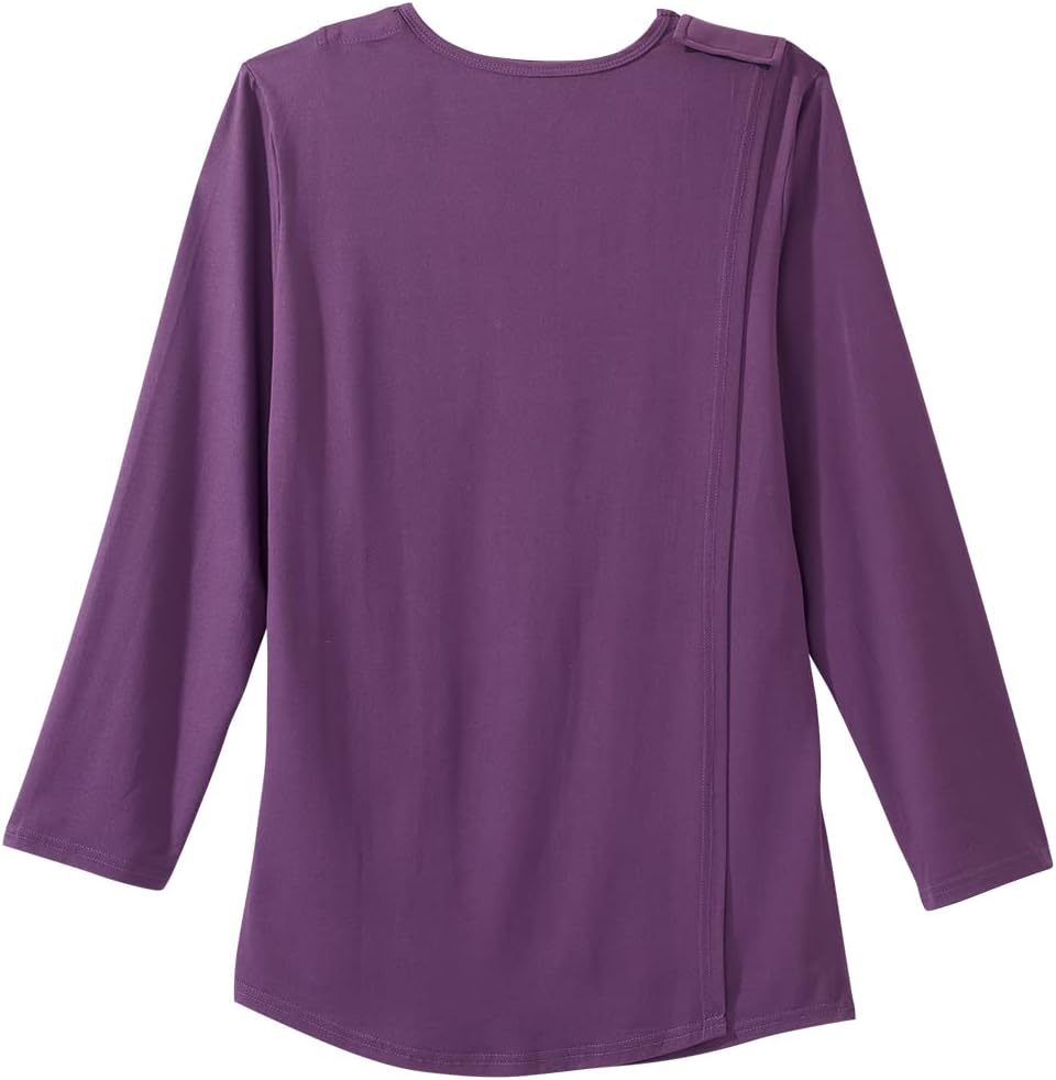 Women’s Open-Back Adaptive Long Sleeve Embellished Top - Image 4