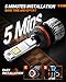 SEALIGHT 9007/HB5 Bulbs 46000LM, 9007 Bulbs 6500K Cool White Fog Lights, 60000+ Hours’ Lifespan with 15000RPM Cooling Fan, 1:1 Mini Size Quick-Install Plug and Play, Pack of 2
