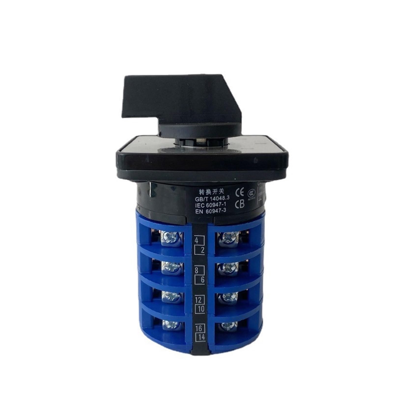 QRUYHBAJU YMW26-32 Series LW26 32A 690V Silver Contact 1-8 Poles 2/3 Positions Changeover Cam Switch Rotary Selector LW28-32(6P-24 Terminals)