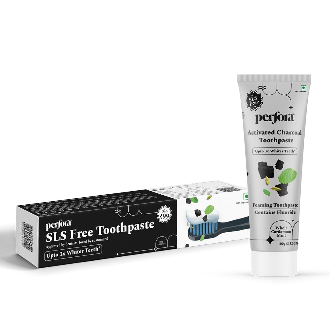 Buy Perfora Activated Charcoal Toothpaste 100g SLS & Titanium