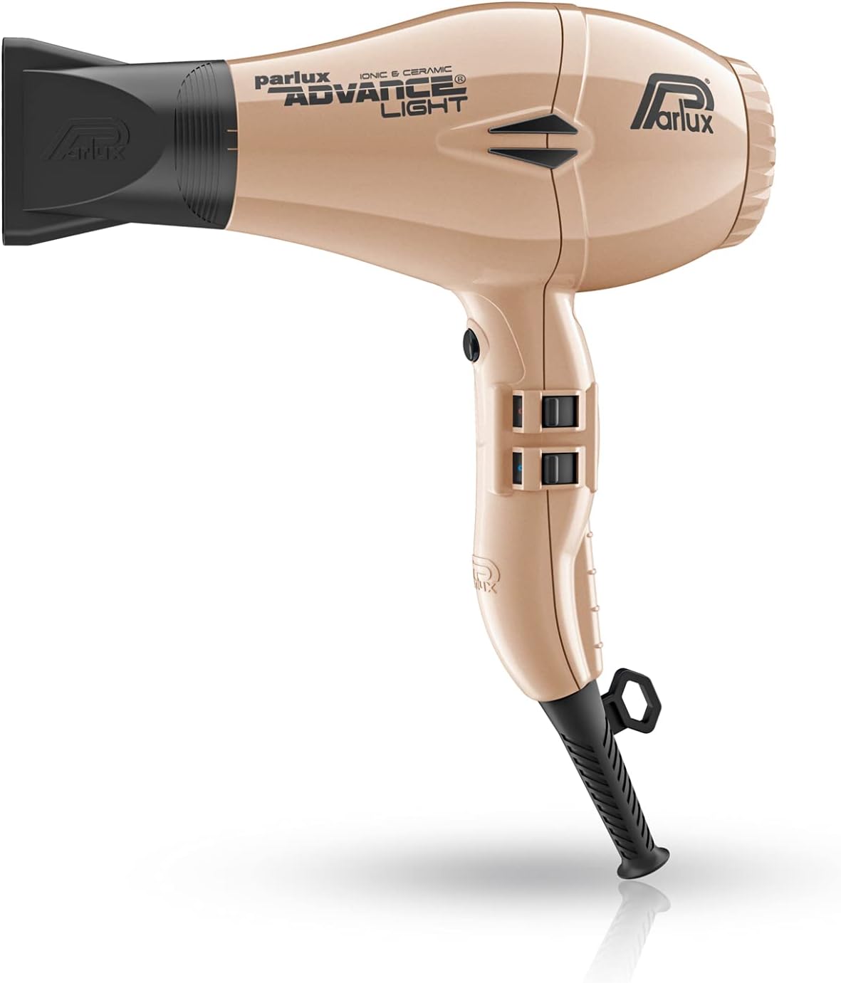Parlux, Professional Hair Dryer Advance Light Ionic & Ceramic (2200W), Lightweight And Compact, For All Types Of Styles And Hair, Power Plug Type Eu, Color Gold