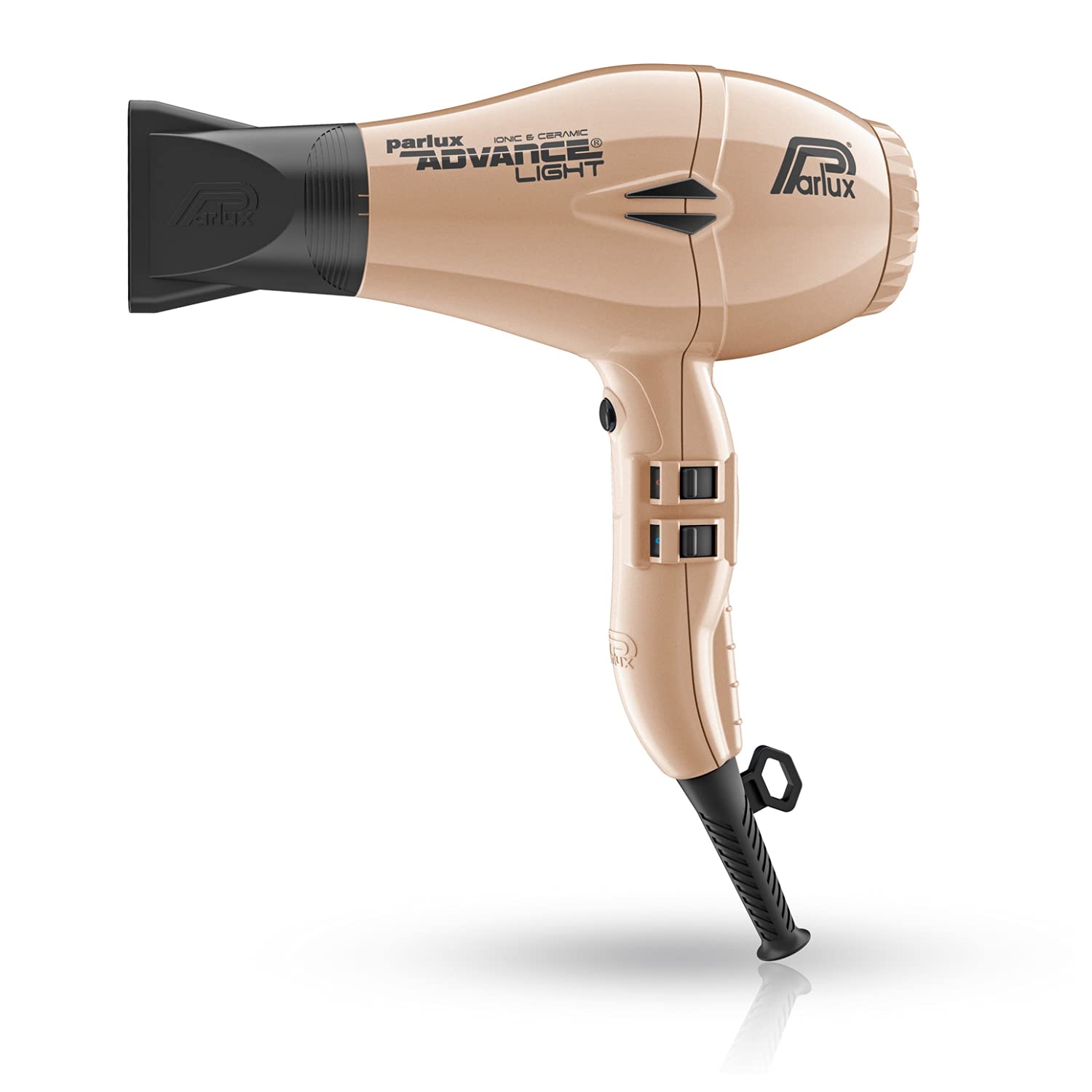 ParluxProfessional Hair Dryer Advance Light Ionic & Ceramic (2200W), Lightweight And Compact, For All Types Of Styles And Hair, Power Plug Type Eu, Color Gold