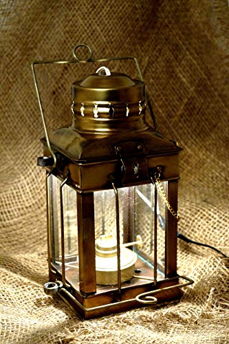 Tu Casa Designer Antique Brass Table Lamps