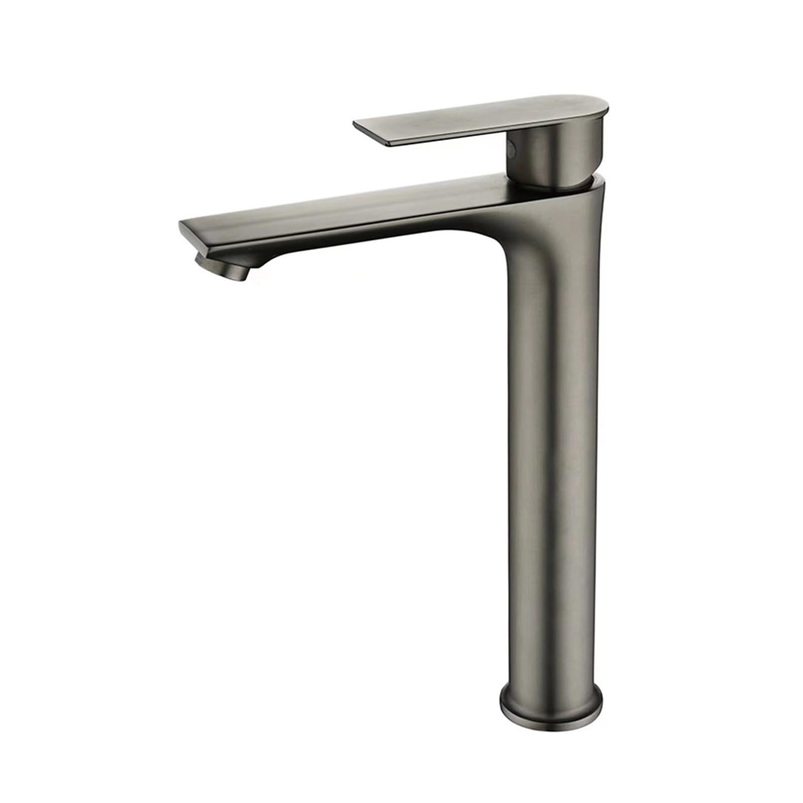 Robinet de lavabo pour vasque à poser style épuré gris mat