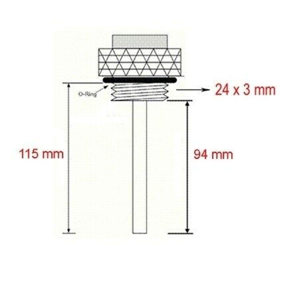 PW 362-1044 Öltemperaturmesser, Gewinde 24 x 3 mm, Nadell. 94 mm, Gesamtlänge 115 mm