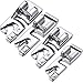 4 Pieces Hem Foot, Narrow Rolled Hem Foot Sewing Machine Hemmer Presser Foot Set Suitable for Household Multi-Function Sewing Machines (1x3 mm, 4 mm and 2x6 mm) (4 Pieces)