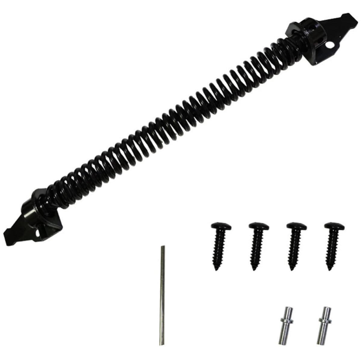 Kit de puerta para valla de madera con herrajes de acero y cierre automático de seguridad