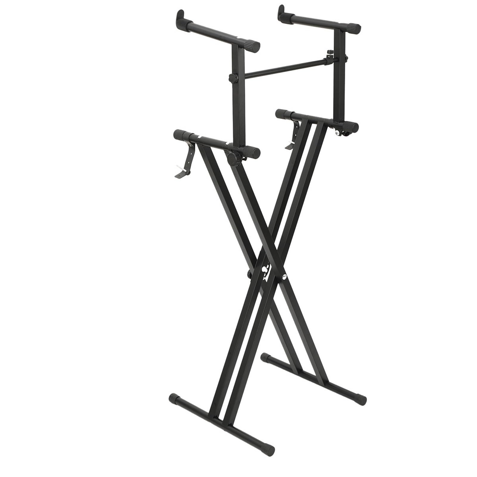 Zymjzbetic Black Keyboard Stand Double Keyboard Stand X Shaped Heavy Duty