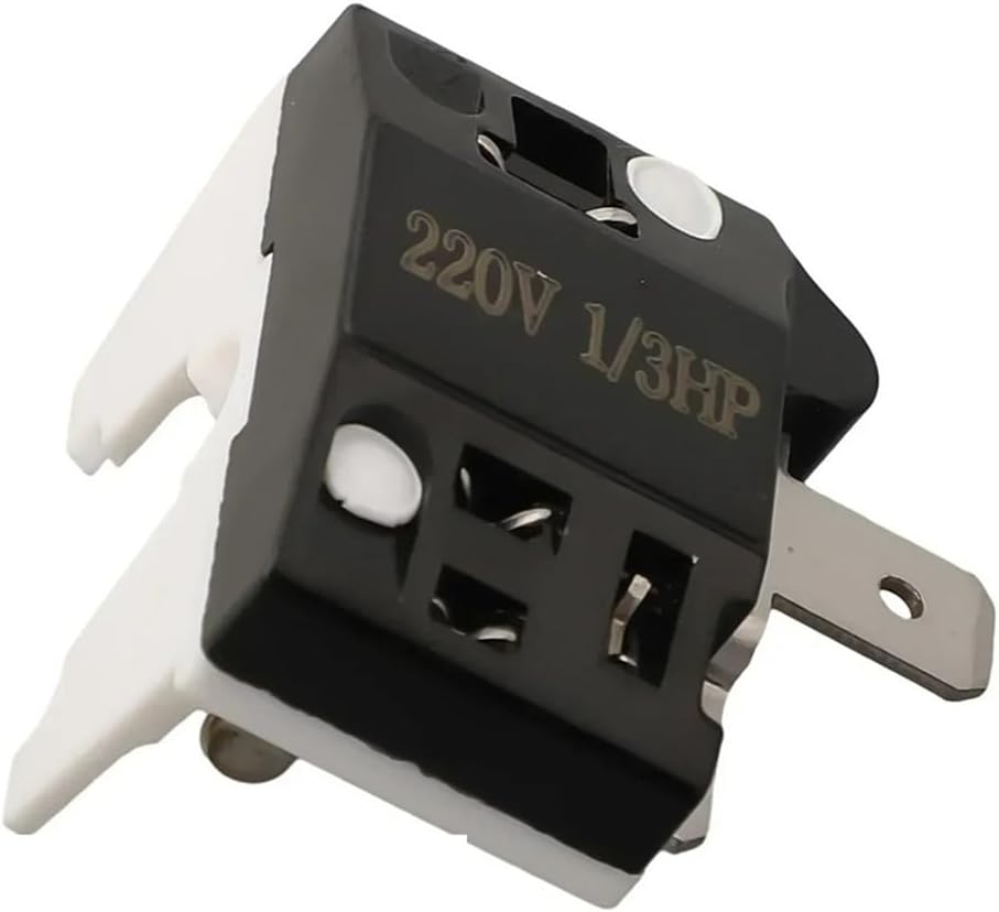 1pc 110v 220V Refrigerator Overload Switch Freezer Replacement Parts Relay 1/2-1/6HP Overheat Protector Compressor Accessories(1 3 HP)