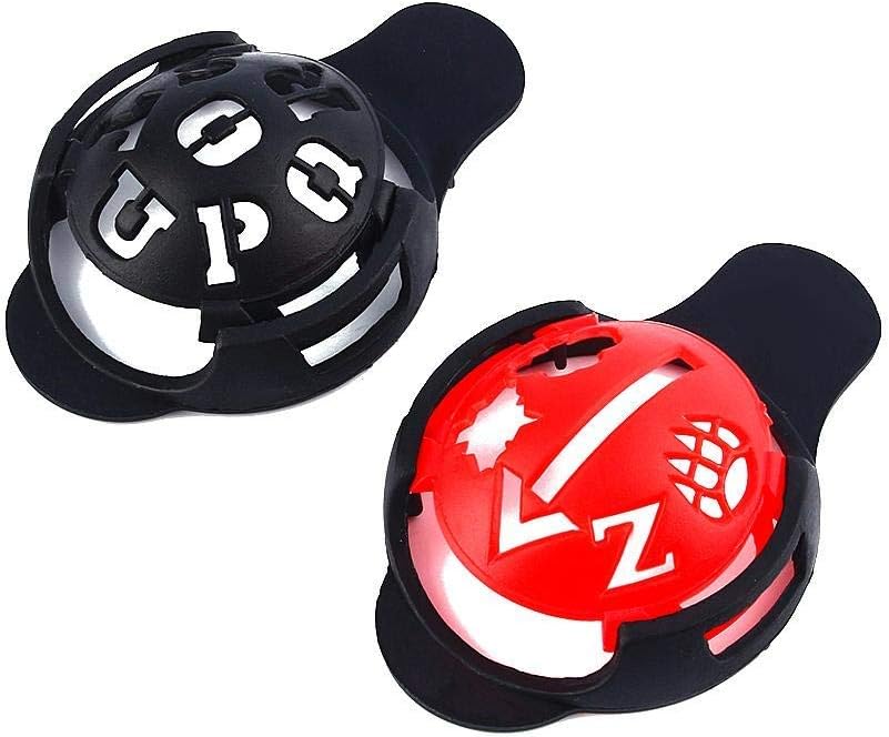 6 in 1 Golf Ball Line Marker, Golf Ball Scribe Liner Drawer Template Drawing Alignment Tool Letter Pattern with Marker Base