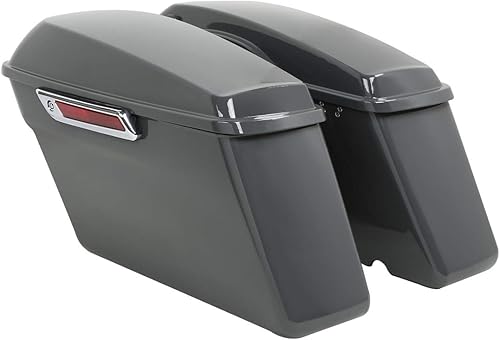 Vista 28 de TCMT Auburn Sunglo/Agujero Negro Con Rich Bourbon Duro Alforjas Para Harley Touring Street Electra Glide Ultra Limited 2014-2023 Auburn Sunglo &