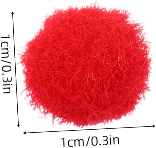 STOBAZA 10000pcs Multicolor Pom Poms Soft Fluffy Craft Balls for DIY Creative Decorations Lightweight Polyester Fuzzy Kit for Art Projects and Sewing Crafts
