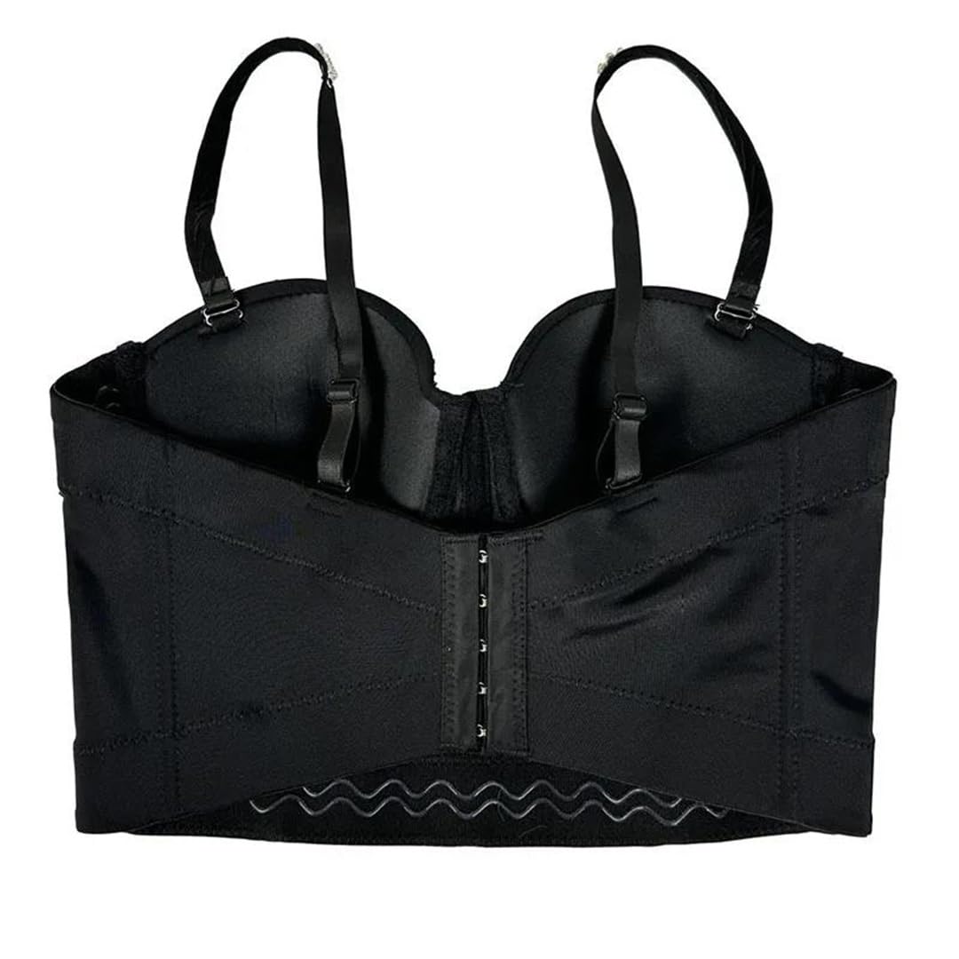 Yeuyyben Canotta da donna con nappe a diamante, senza maniche, con cinturino a catena, vestibilità aderente, estiva, alla moda