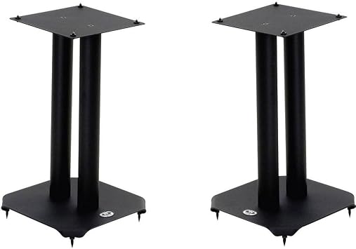 B-Tech Atlas BT604 Speaker Stand - 50 kg Load Capacity - 40 cm Height - Steel - Black