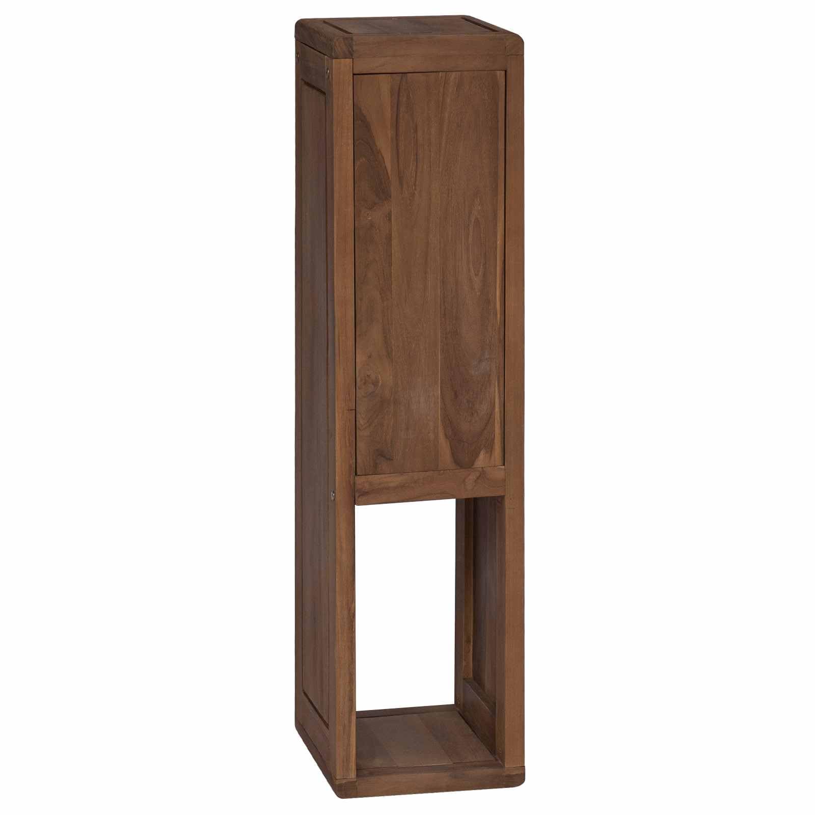 Estantería lateral para cuarto de baño, 25 x 25 x 100 cm, madera