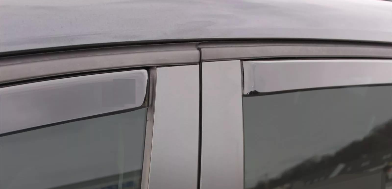 4 szt. Przezroczyste deflektory przeciwdeszczowe do przednich i tylnych szyb samochodowych kompatybilne z Opel Zafira C (Tourer) 2011-2019
