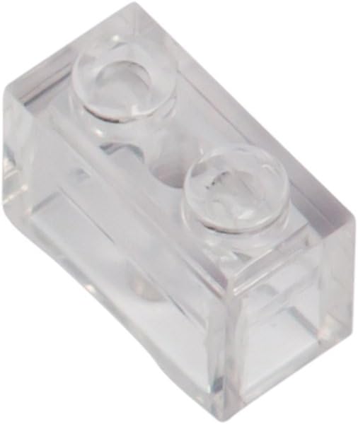 500 Piece 2x1 Building Bricks Loose Pack, Transparent
