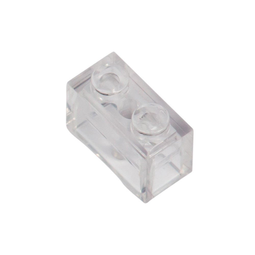 500 Piece 2x1 Building Bricks Loose Pack, Transparent