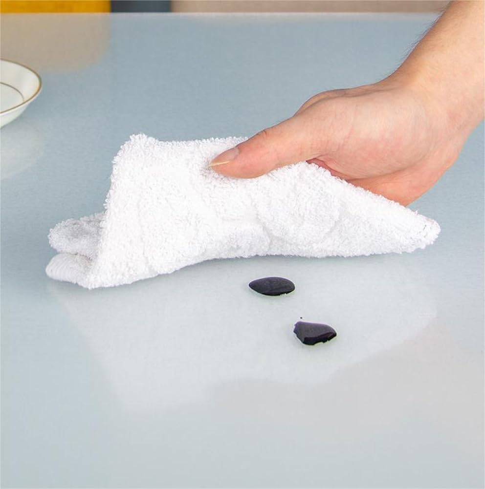 Transparenter runder C-Kunststoff-Esstischschutz, wasserdichte Schreibtischunterlage für Esszimmer und Büro, Tischdecke (55 cm), ultimativer Schutz vor verschütteten Flüssigkeiten und Kratzern