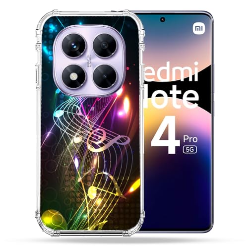 Coque Xiaomi Redmi Note 14 Pro 5G antichoc Cokitec avec design partition de musique