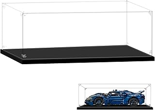 LILIKAKA Acrylic Display Case for Lego 42154 Ford GT Car, 16.53x9.44x5.9 (42x24x15cm), Protect Your Collectibles from Dust with a Clear Showcase