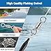 QISHUO High Strength Fishing Swivel Saltwater Heavy Duty Barrel Swivel Snap Stainless Steel Swivels Fishing Connect SUS304#2/0 25pcs 551lb