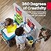 Step2 Great Creations Art Center, Kids Activity Table, Arts & Crafts Desk, Made of Durable Plastic, Includes Bench, For Toddlers 3+ Years Old