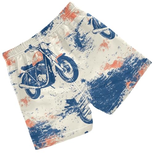Pigsaly Boys' Swim Board Shorts Retro Motorcycles Boy's Swim Trunks Kids Swimwear 3T Multicolor2
