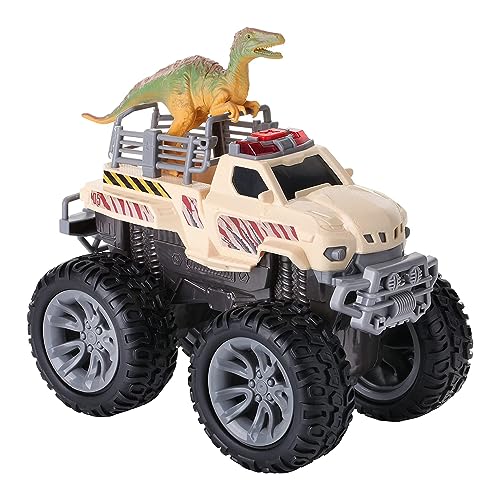 Dazmers Dinosaur Transport Monster Trucks Carrier with Lights and Sounds, Dino Truck Transporter Vehicle Toy, Jurassic Park Toys, Dinosaur Trucks for Boys 3 to 5 Years,