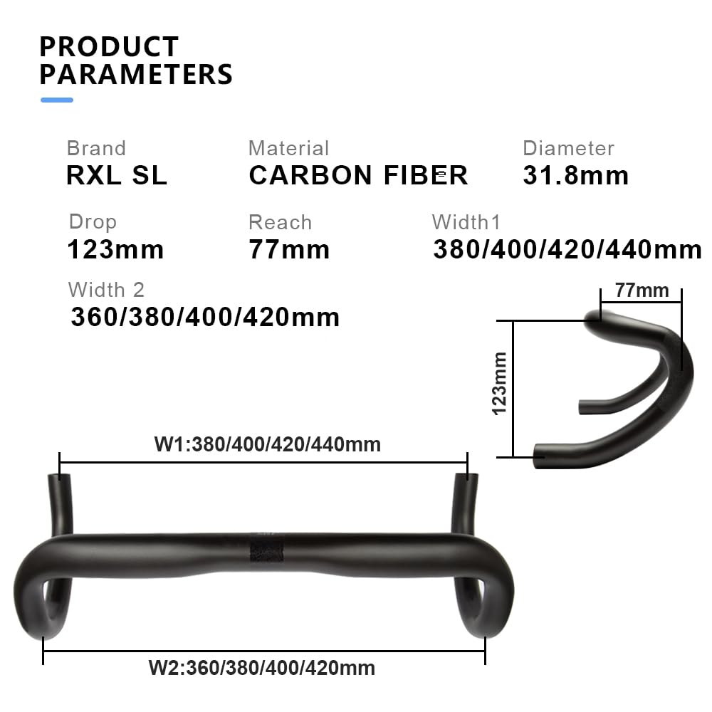RXL SL cintre vélo route carbone 31 8 guidon velo de route carbone routage externe drop cintre velo UD mat 420mm